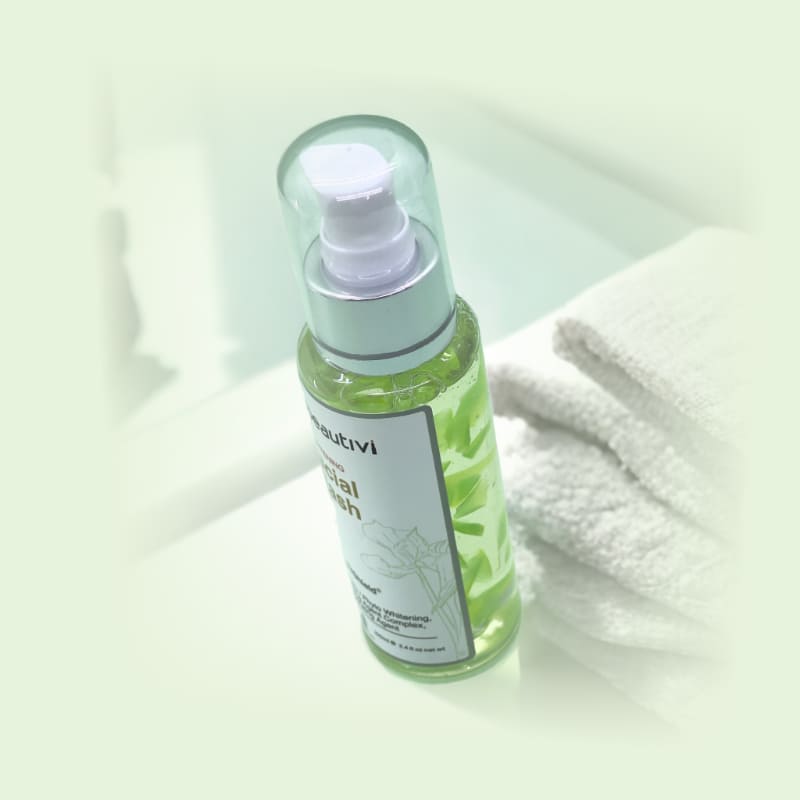 Beautivi Brightening Facial Wash 3 - Compress